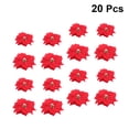thumbnail image 3 of FRCOLOR 20 Pcs Christmas Decorations For Tree Red Flower Ornaments Non Woven Fabric For General Users, 3 of 8