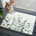 thumbnail image 4 of 2x3 Washable Area Rugs,Pastoral Daisy Eucalyptus Leaf Non-Slip Soft Rug Indoor Carpet,Floor Rugs for Living Room Bedroom, 4 of 9
