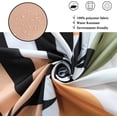 thumbnail image 4 of Abstract Boho Leaf Shower Curtains, Weighted Bottom White Green Terracotta Modern Minimalist Geometric Sun Curve Mid Century Fabric Bathroom Curtain Waterproof Washable with 12 Hooks,72"x72", 4 of 6