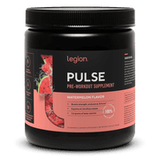 Legion Athletics Pulse Pre-Workout Supplement, Tropical Punch, Naturally Sweetened With No Added Sugar, 350mg Caffeine, 20 Servings, High Performance Energy & Focus Powder