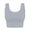 Gray-bras, variant on Womens Crop Tank Bras Ribbed Thick Straps Pullover Workout Yoga Padded Tops Summer Fashion Supportive Casual Daily Bras M