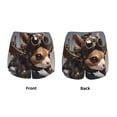 thumbnail image 3 of Balery Steampunk Squirrel Pilot Pantalones cortos deportivos para mujer con forro y dos bolsillos, elásticos, para entrenamiento, gimnasio, yoga-Small, 3 of 7