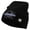 Black, variant on Combat Infantryman Embroidered 8 Inch Knitted Short Beanie - White OSFM