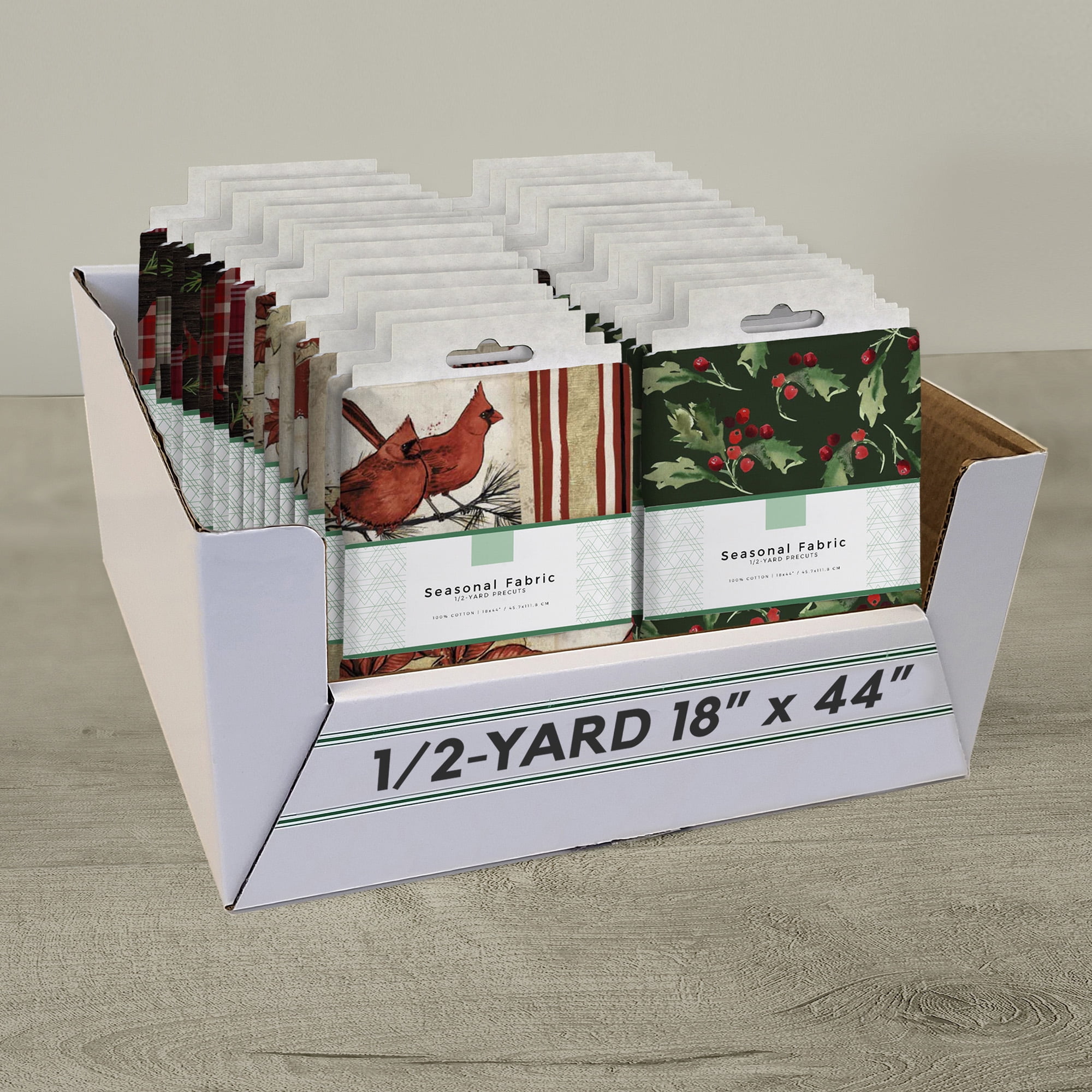 David Textiles, Inc. Christmas Half-yard Precut Assortment, 32 pieces
