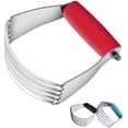 thumbnail image 1 of Mixeur à Pâte, Coupe-Pâtisserie Professionnel Supérieur avec Lames en Acier Inoxydable Robustes, Taille Moyenne, Rouge, 1 of 5