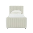 thumbnail image 5 of TOV Furniture Angela Cream Velvet Trundle in Twin, 5 of 7