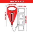thumbnail image 3 of Portable Door Lock for Travel, Extra Security Door Lock for Hotel, Apartment and Bedroom, Travel Door Latch for Privacy and Safety, 3 of 6