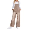thumbnail image 2 of Adjustable Strap Sleeveless Women Loose Denim Overall Wide Leg Jumpsuit, 2 of 6