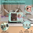 thumbnail image 4 of Altavoz Bluetooth LUKADER Retro Vintage Decor Azul, 4 of 6