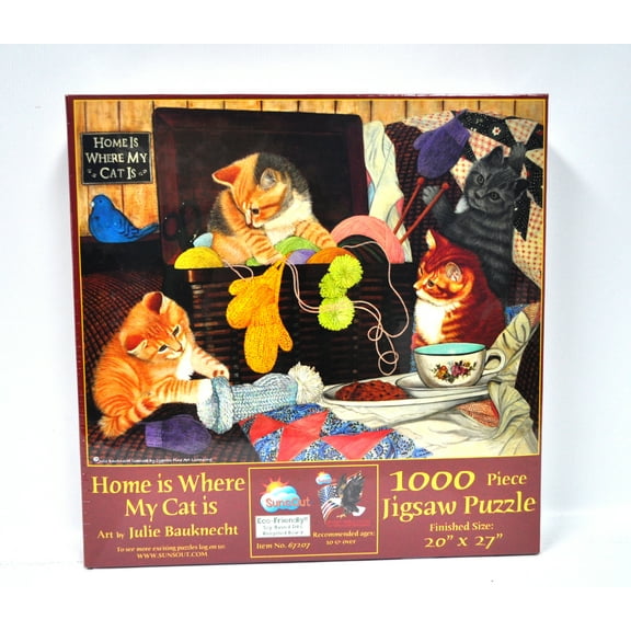 Home Is Where My Cat Is Jigsaw Puzzle 1000 Piece