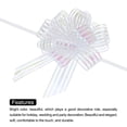thumbnail image 4 of Lazos de regalo grandes de organza Uxcell para canastas de bodas, regalos de Navidad, chifón blanco de 4", 4 of 6