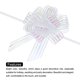 thumbnail image 4 of Lazos de regalo grandes de organza Uxcell para canastas de bodas, regalos de Navidad, chifón blanco de 4", 4 of 6