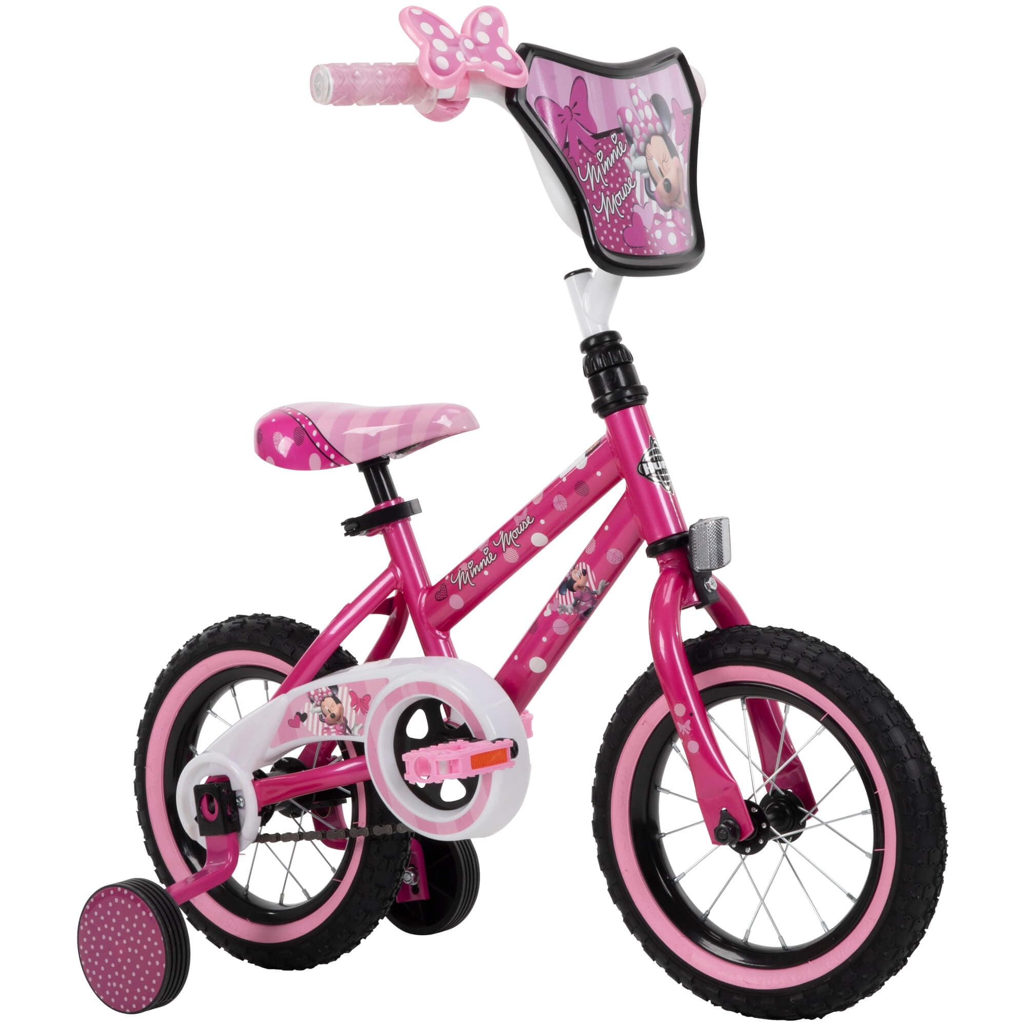 12 Inch Girls First Bike Princess Kids Bicycle Pink Stabilisers Outdoor Ride On|