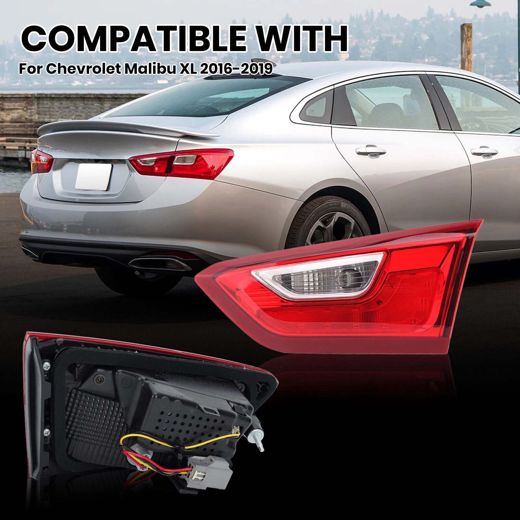 MZORANGE Right Rear Tail Light Brake Lamps For Chevrolet Malibu XL 2016-2019 Inner Tail Light Brake Lamps Driving Light Passenger Side