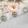 thumbnail image 4 of Erosebridal Chic Peony Flower Blackout Curtains Set of 2 (52x84 Each) for Girls, Retro Floral Window Curtains, 4 of 6