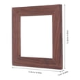 thumbnail image 2 of Minkissy 1 Set Light Switch Sticker Wood Square Waterproof Protection Cover for Interior Decoration, 2 of 6