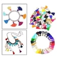 thumbnail image 3 of GUOOL Charms Tassel 100Pcs Colored Metal Tassel Charm Pendants for Keychain Making Necklace DIY Woman, 3 of 9