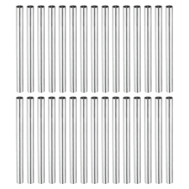 Unique Bargains Écrou d'Accouplement Rond M4x0,7 Mm 60mm Fileté Connecteur Tige Tige Tube Goujon 30 Pack