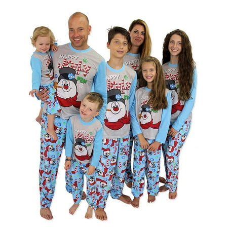 

ZIYIXIN Family Matching Christmas Pajamas Christmas Parent-Child Outfit Cartoon Snowman Pattern Long Sleeve Tops+Long Pants