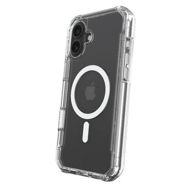 onn MagSafe Compatible Rugged Phone Case for iPhone 16 - Clear