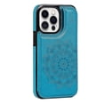 thumbnail image 1 of Funda para iPhone 12 Pro Max con tarjetero de piel sintética con estampado de flores de datura, 1 of 5