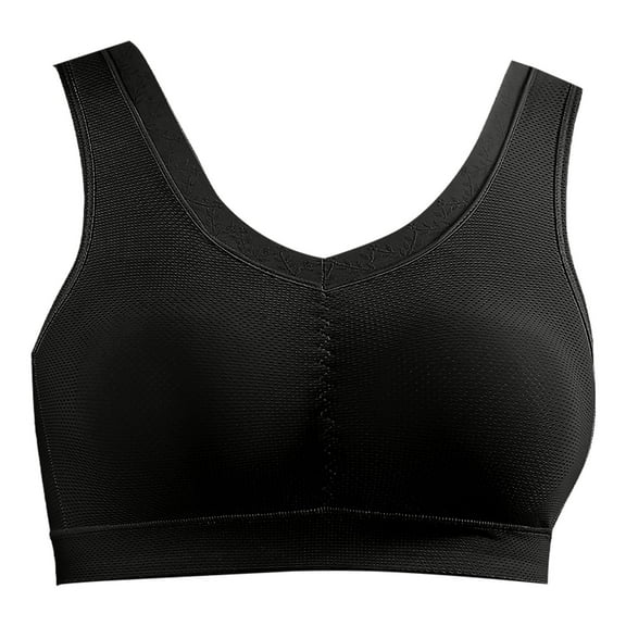 Bigersell Bra Without Underwire Deals Ladies Seamless Comfortable No Underwire Breathable Gathering Bra Woman Underwear Plus Size Bra Style F-167 Black XL