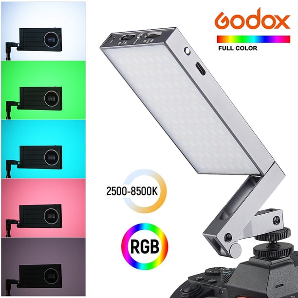 Lámpara de vídeo a todo color con luz LED Godox M1 Mini RGB