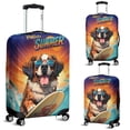 thumbnail image 2 of Retro Surfing Saint Bernard in Cool Sunglasses Hello Summer Waves Travel Luggage Cover St Dog Lover Suitcase Dust Protective Decor - 10001, 2 of 5