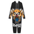 thumbnail image 3 of Aggretsuko Unisex Onesie Pajamas Zipper Jumpsuit Hooded One Piece Sleepwear for Family Mens Womens, 3 of 8
