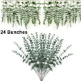 thumbnail image 1 of 24pcs Eucalyptus Stems Decor Artificial Eucalyptus Leaves Faux Greenery Branches, 1 of 11