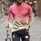 thumbnail image 1 of Blusas y camisas de manga larga con cuello redondo para hombre, blusas casuales de cuello redondo y manga larga, camisetas estampadas, blusas para hombre, 1 of 5