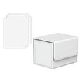 thumbnail image 2 of Caja de almacenamiento para barajas de cartas, organizador de piel sintética, para intercambiar Blanco, 2 of 9