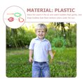 thumbnail image 4 of OULII Giant Bubble Wands Kit 3Pcs Crab Shape Assorted Color Plastic for Kids Backyard Beach Pool Park, 4 of 6