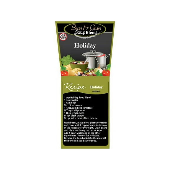 (Price/Case)Bulk Foods Natural Holiday Soup Starter Blend 4/5lb, 428005