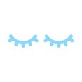thumbnail image 3 of Wall Sticker Decal | Eyelash Design Vinyl Wall Art Mural | Removable Home Decor for Bedroom Living Room | DIY Wall Decoration | 63x13cm Large Wall Sticker Set, 3 of 5