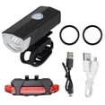 thumbnail image 1 of Usb Recargable Led Luces de Bicicleta Bicicleta de Montaña Luz Delantera Luz Trasera TOMSHOO Lámpara de bicicleta, 1 of 7