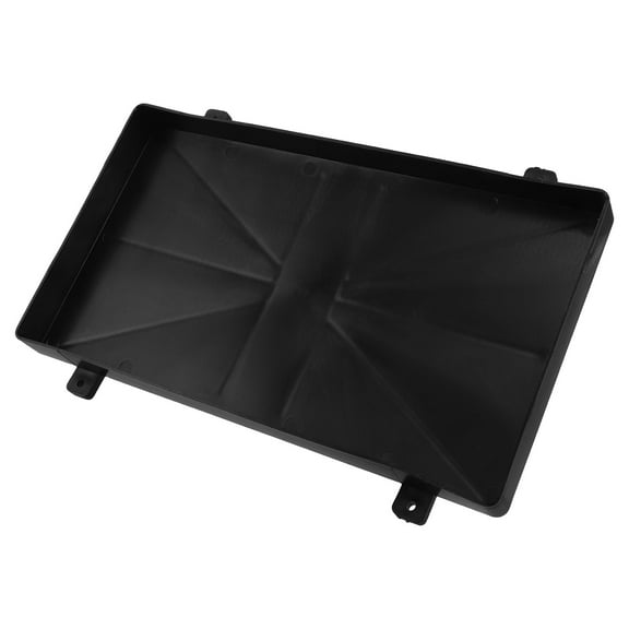 LOLIPPYY Black Universal Battery Tray Holder for Marine, Boat, and RV Use with Weather-Resistant Plastic Material