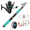 thumbnail image 1 of kurtrusly Portable Telescopic Fishing Rod Tight Rod Section Angling Equipment for River Pond Fishing Using, 1 of 8