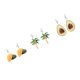 thumbnail image 5 of EeaseMX 1 par de pendientes colgantes de acrílico para mujer, delicados y creativos, color verde (aguacate)., 5 of 7
