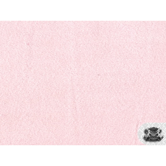Minky Solid LIGHT PINK Fabric By the Yard