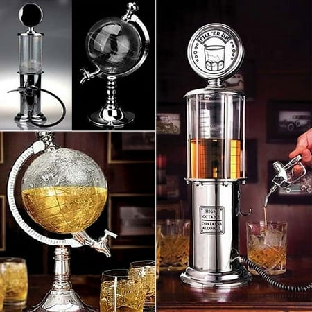 

Kaesi Globe Style Novelty Fill Up Gas Pump Bar Drinking Alcohol Liquor Dispenser