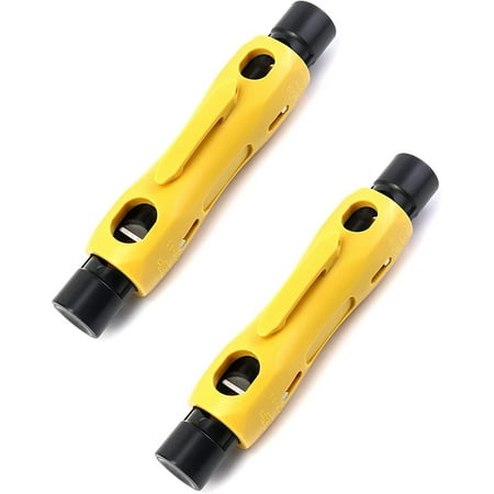 

Double Ended Coaxial Cable Stripper 2 Pack Coax Stripper Tool for RG7/11 and RG59/6