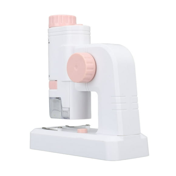 80X-200X Microscope For Kids, 12PCS Slides 2 In 1 LED Lighted High Definition Pocket Kids Microscope For Observation, Science Kit Educational Toys