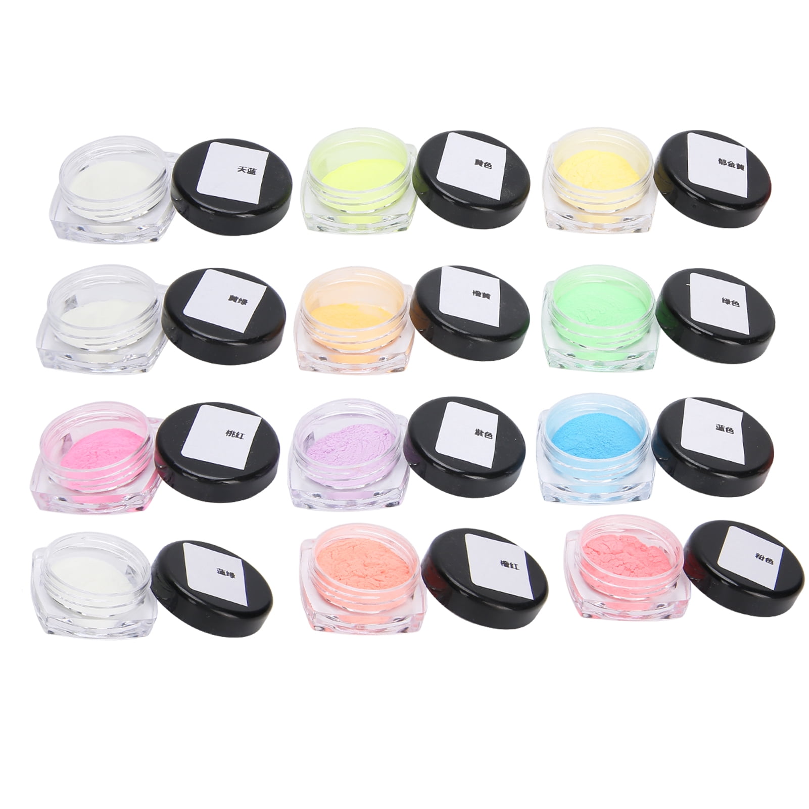 Nail Art Luminous Powder, DIY Nail Fluorescent Powder 12pcs For Hair Salon  For Ladies Dressing For Dress For Cosmetics - Walmart.com