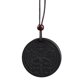 thumbnail image 1 of Collar de piedra volcánica, cuerda de cáñamo de forma redonda negra, colgante de piedra volcánica de gran energía para adultos, hombres y mujeres, 1 of 8