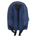thumbnail image 5 of Basic Classic Solid Color Backpack with Front Zipper Accessory Pocket, Dual Zipper Closure & Padded Shoulder Straps for Work, School, Office, Gym, Sports, Travel, Commute & Recreation in Navy Blue, 5 of 6