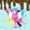 Pink Blue Yellow, variant on Castle Fairy Baseball Print Twin Comforter Sets 2pcs, Ice Cream Sundae Pattern Bedding Set, Pink Blue,1 Comforter and 1 Pillowcase