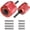 Red-zhiwen, variant on Copper Pipe Cleaner Set with 1/4" Hex Shank, 1/2" & 3/4" OD Metal Pipe Cleaner for Copper/Iron/Aluminum Pipes, Reusable Brush Design for Drill Driver, Impact Driver, Electric Screwdriver