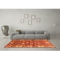 thumbnail image 3 of Ahgly Company Indoor Square Abstract Orange Modern Area Rugs, 8' Square, 3 of 4