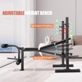 thumbnail image 4 of OPPSDECOR Weight Bench Set, 600LBS Adjustable Bench Press Set with Squat Rack & Leg Extension, Folding Workout Bench Set for Full Body Workout, Standard Weight Training Benches for Home Gym Exercise, 4 of 4